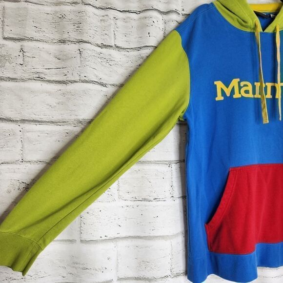 Marmot Medium hoodie sweatshirt colorblock sweatshirt - Picture 7 of 9